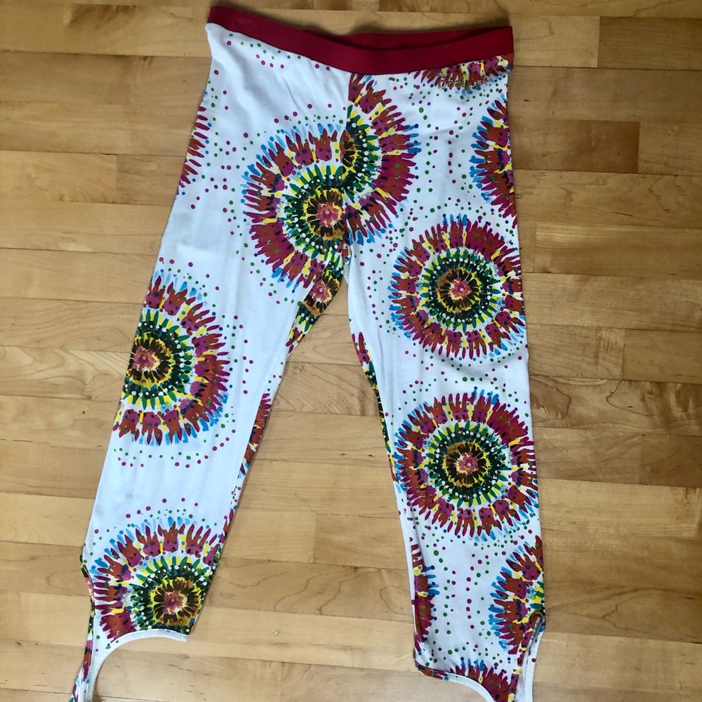 Desigual Multi Color Side Tie Leggings